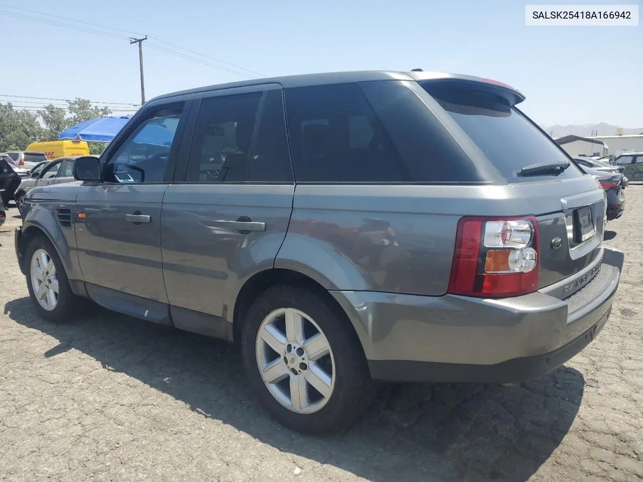 2008 Land Rover Range Rover Sport Hse VIN: SALSK25418A166942 Lot: 61639555
