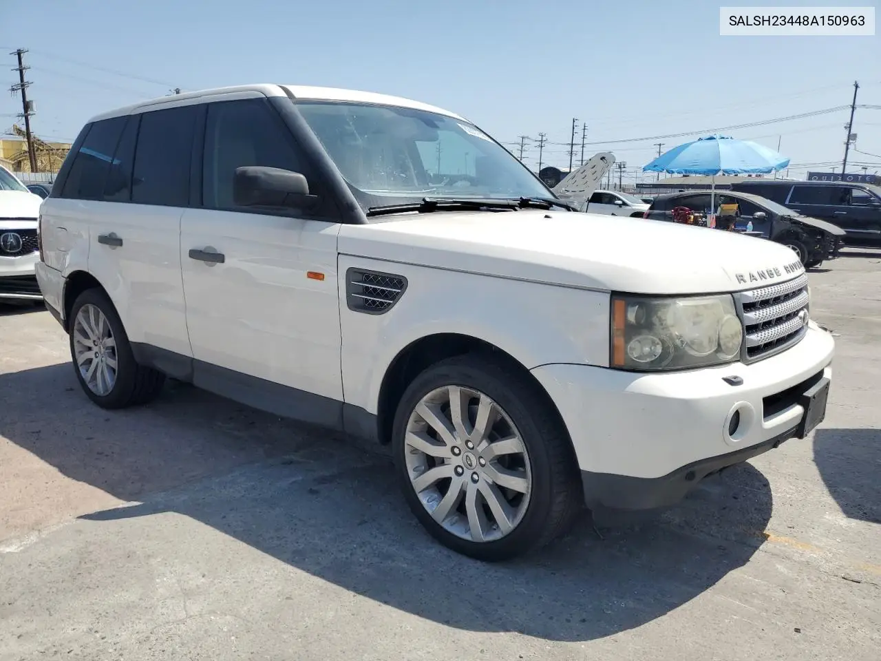 2008 Land Rover Range Rover Sport Supercharged VIN: SALSH23448A150963 Lot: 62037745