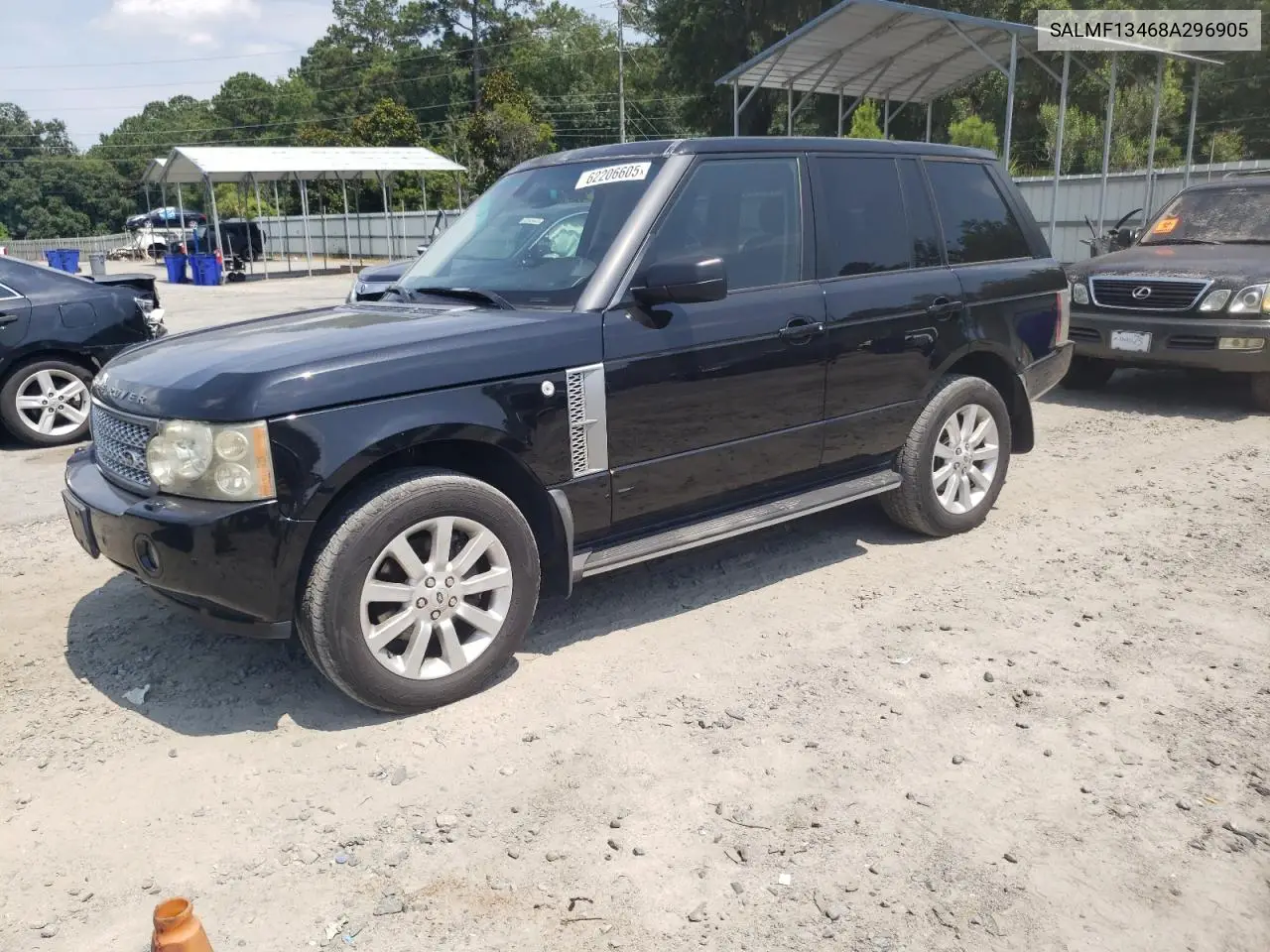 2008 Land Rover Range Rover Supercharged VIN: SALMF13468A296905 Lot: 62206605