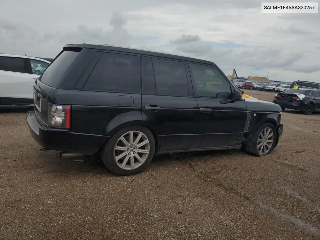 2010 Land Rover Range Rover Hse Luxury VIN: SALMF1E45AA320257 Lot: 60792215