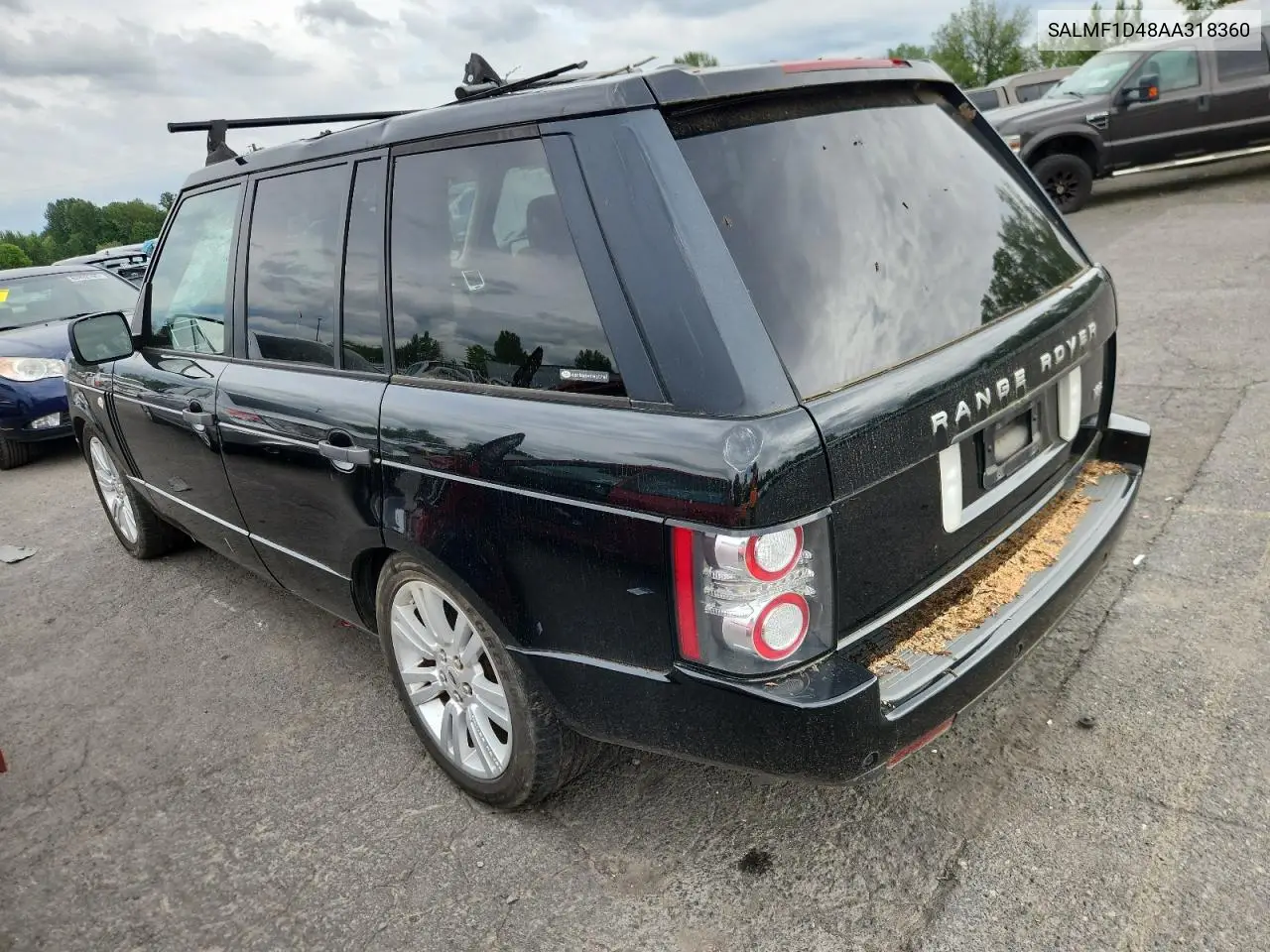 2010 Land Rover Range Rover Hse Luxury VIN: SALMF1D48AA318360 Lot: 61250735