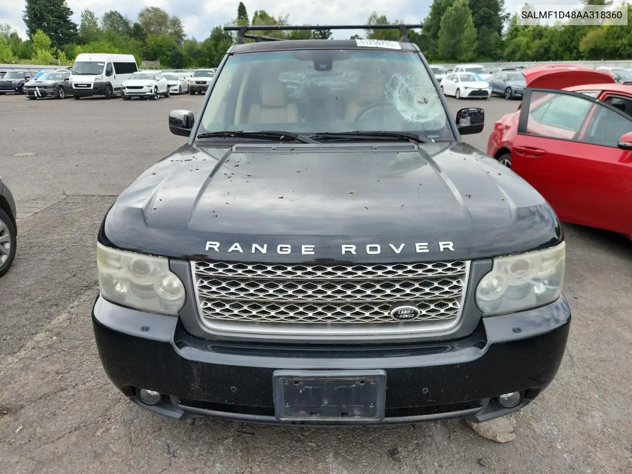 2010 Land Rover Range Rover Hse Luxury VIN: SALMF1D48AA318360 Lot: 61250735