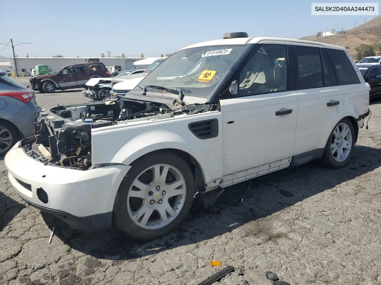 2010 Land Rover Range Rover Sport Lux VIN: SALSK2D40AA244473 Lot: 61510625