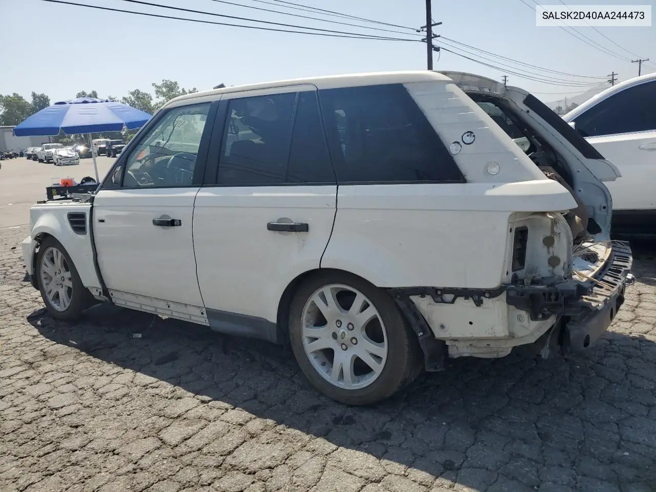 2010 Land Rover Range Rover Sport Lux VIN: SALSK2D40AA244473 Lot: 61510625