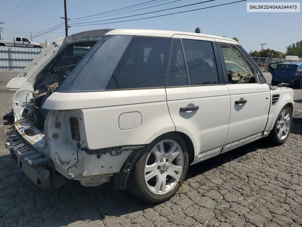 2010 Land Rover Range Rover Sport Lux VIN: SALSK2D40AA244473 Lot: 61510625