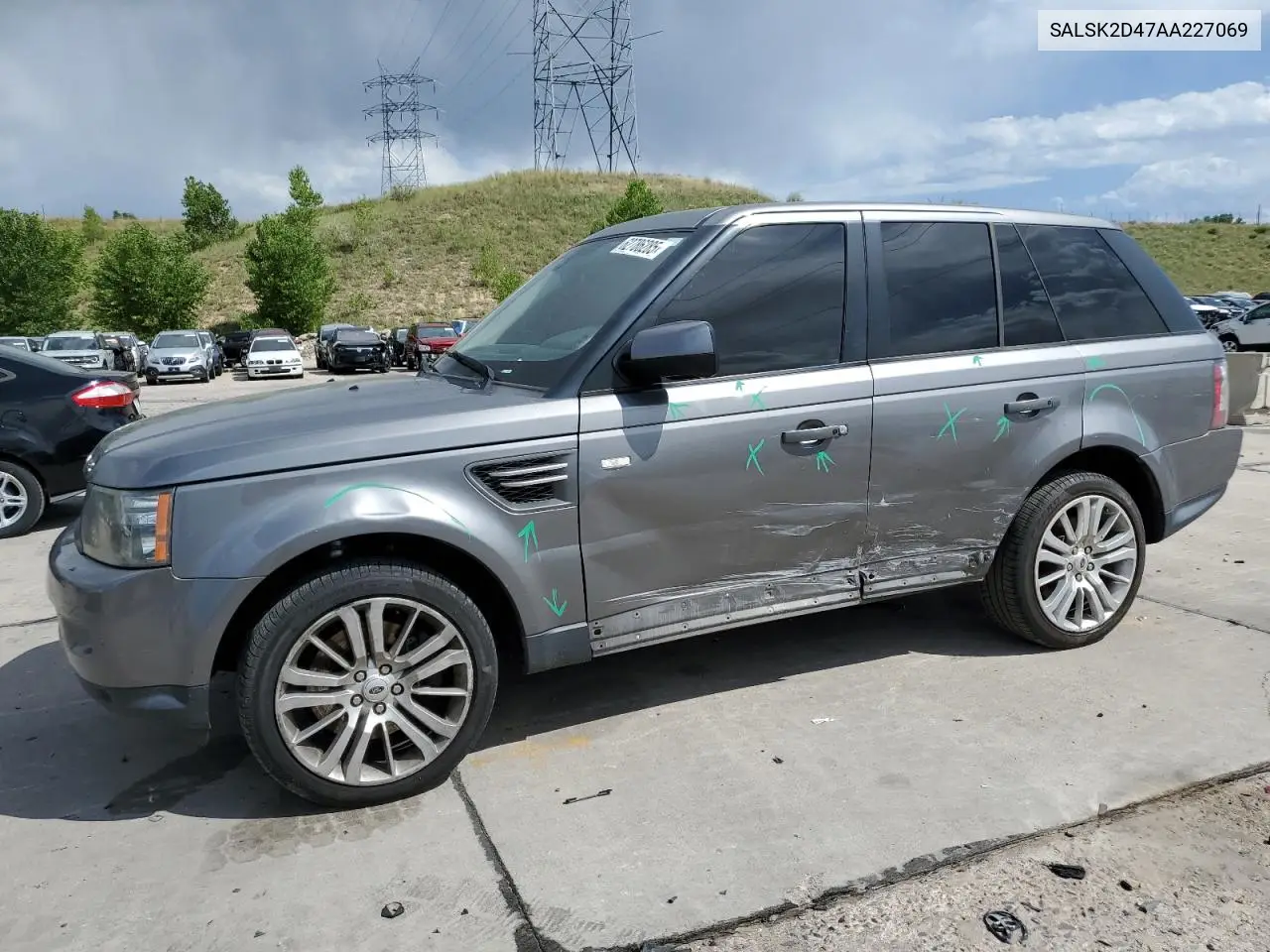 2010 Land Rover Range Rover Sport Lux VIN: SALSK2D47AA227069 Lot: 62786285