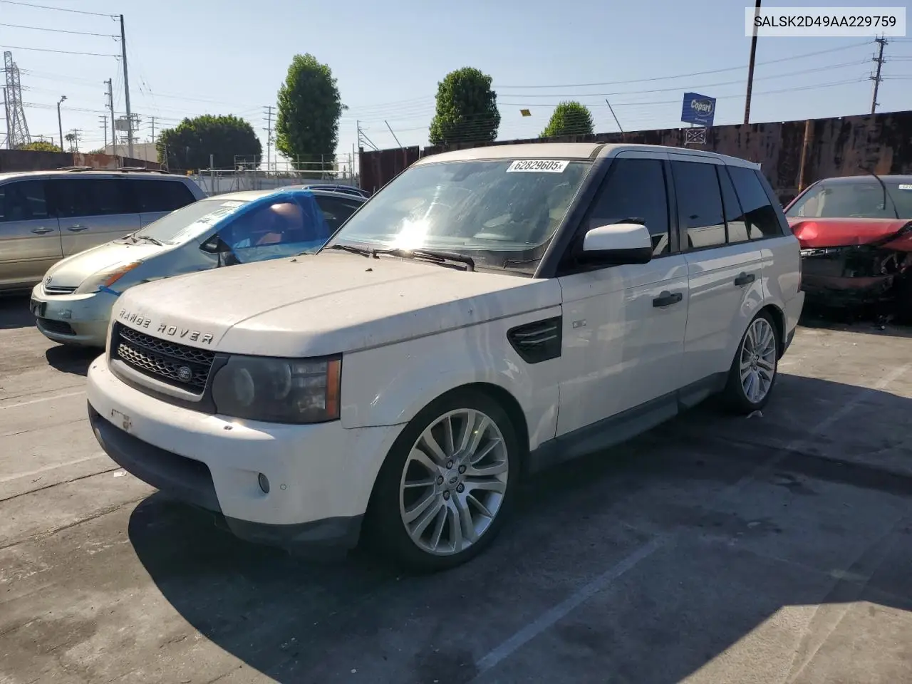 2010 Land Rover Range Rover Sport Lux VIN: SALSK2D49AA229759 Lot: 62829605