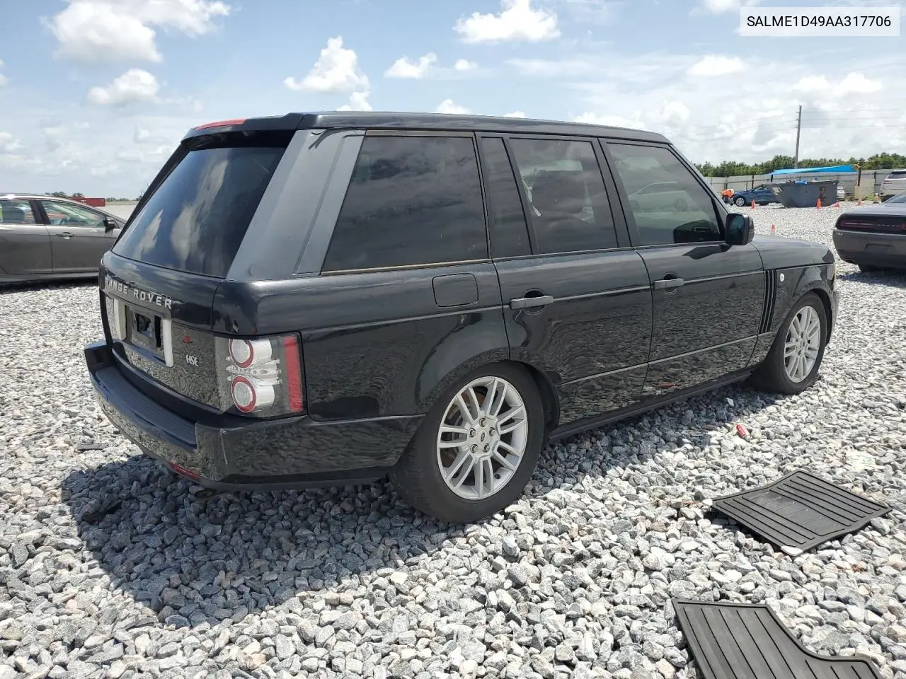 2010 Land Rover Range Rover Hse VIN: SALME1D49AA317706 Lot: 63000395