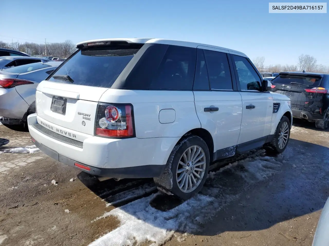 2011 Land Rover Range Rover Sport Hse VIN: SALSF2D49BA716157 Lot: 46065295