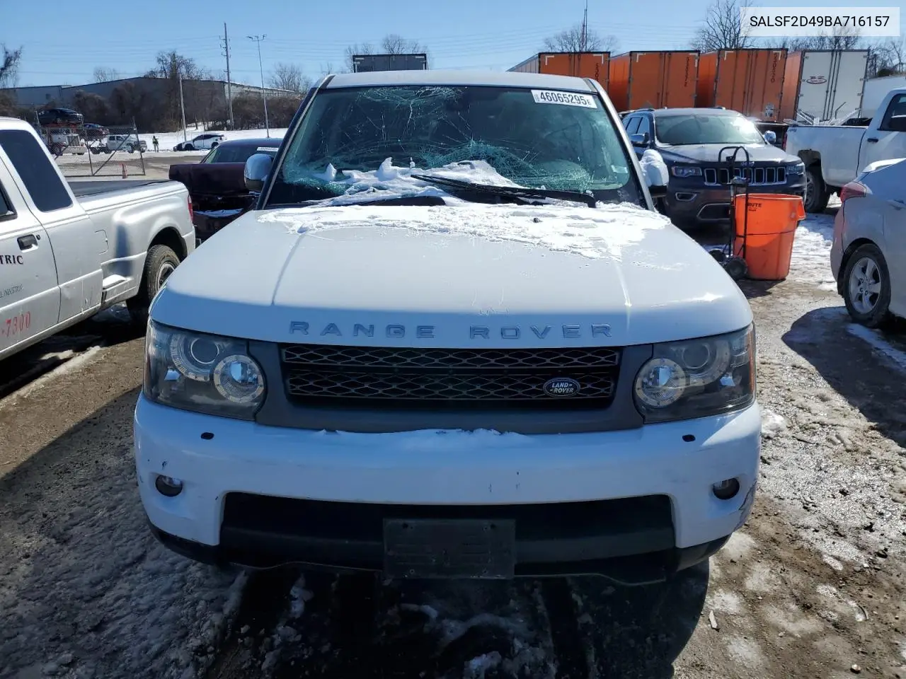 2011 Land Rover Range Rover Sport Hse VIN: SALSF2D49BA716157 Lot: 46065295