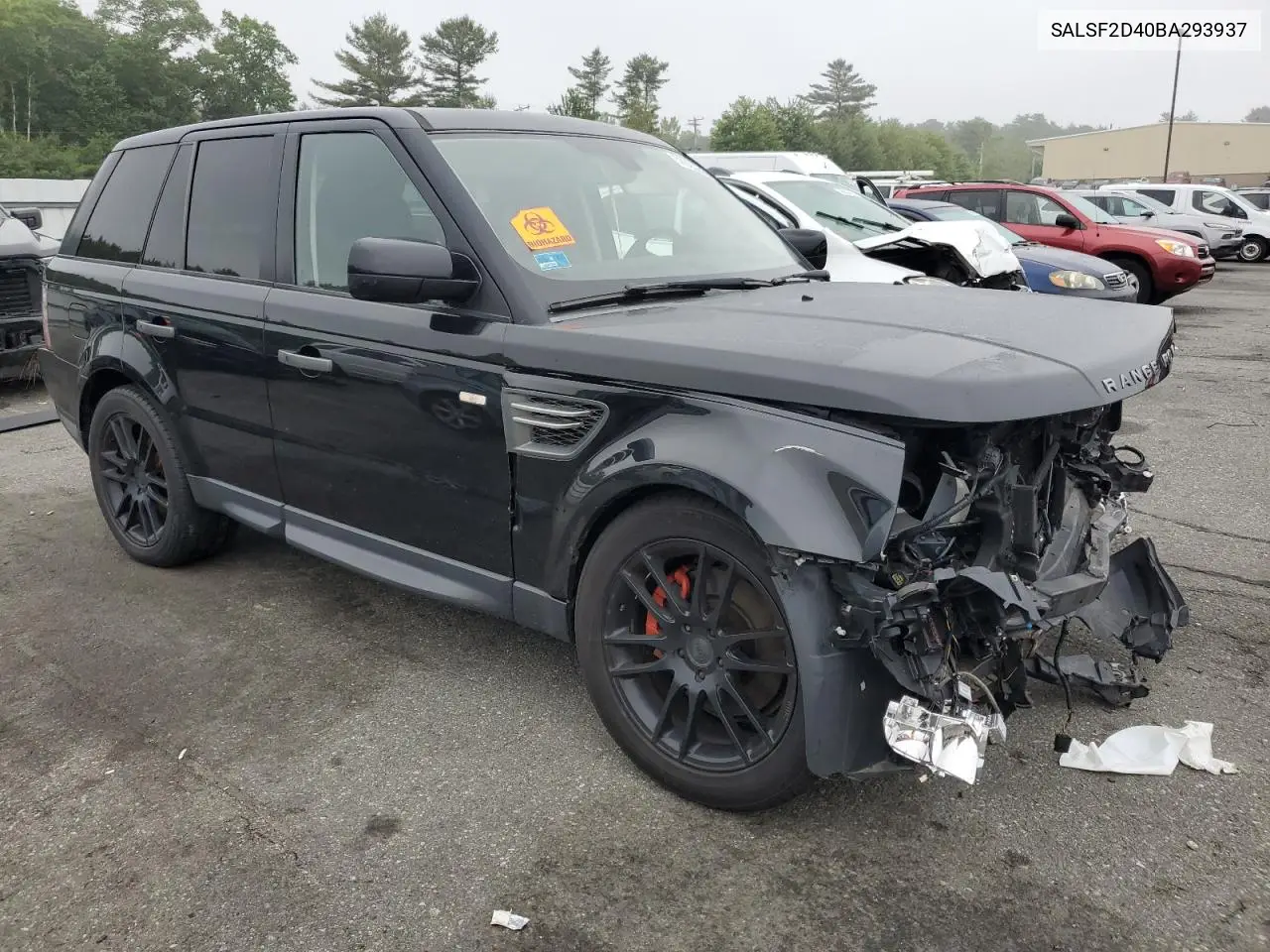 2011 Land Rover Range Rover Sport Hse VIN: SALSF2D40BA293937 Lot: 58825285