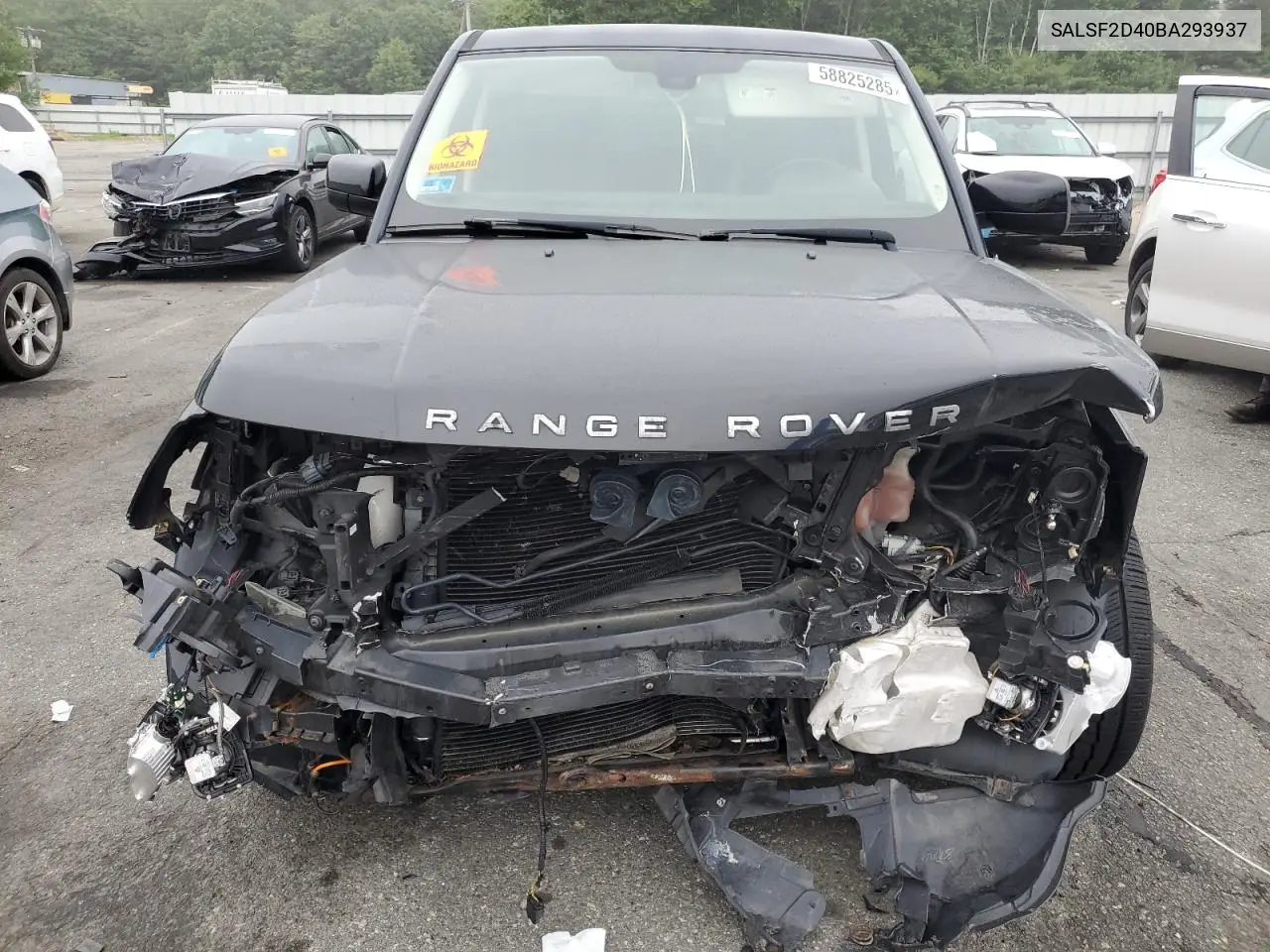 2011 Land Rover Range Rover Sport Hse VIN: SALSF2D40BA293937 Lot: 58825285