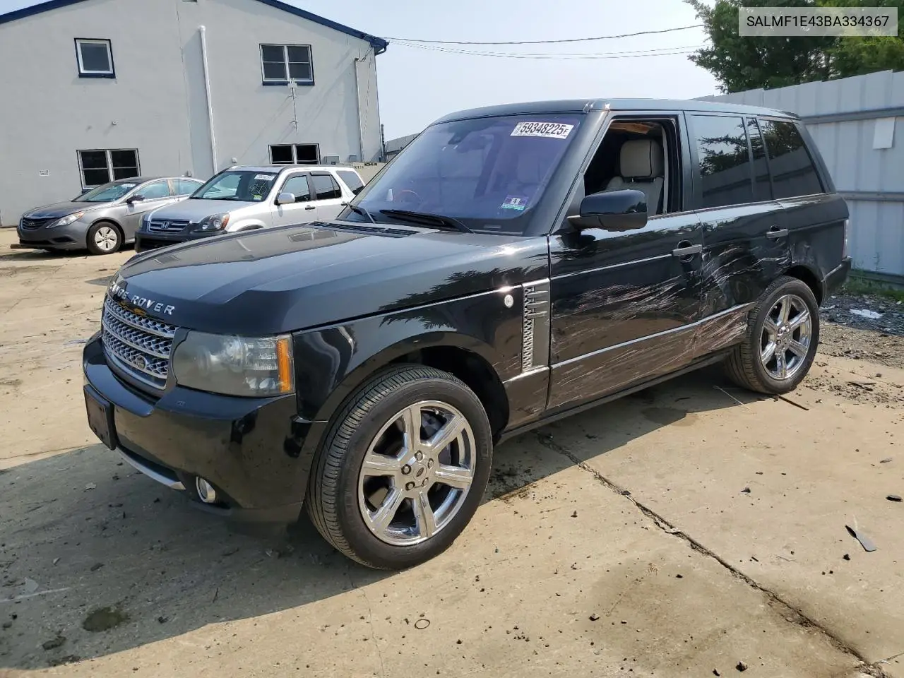 2011 Land Rover Range Rover Hse Luxury VIN: SALMF1E43BA334367 Lot: 59348225