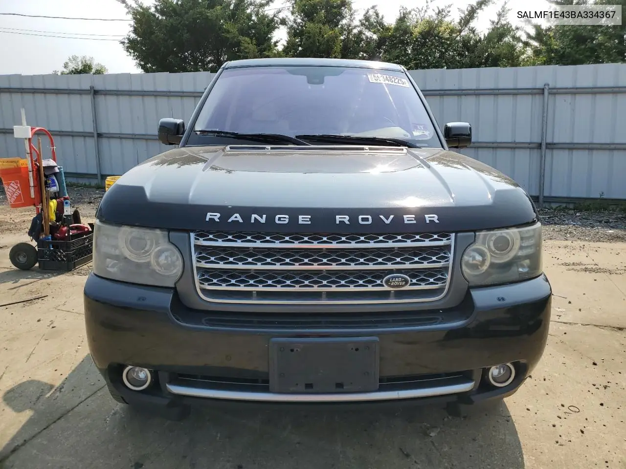 2011 Land Rover Range Rover Hse Luxury VIN: SALMF1E43BA334367 Lot: 59348225