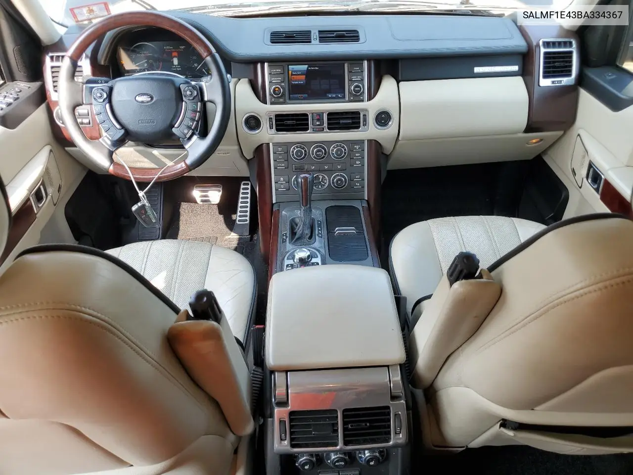 2011 Land Rover Range Rover Hse Luxury VIN: SALMF1E43BA334367 Lot: 59348225