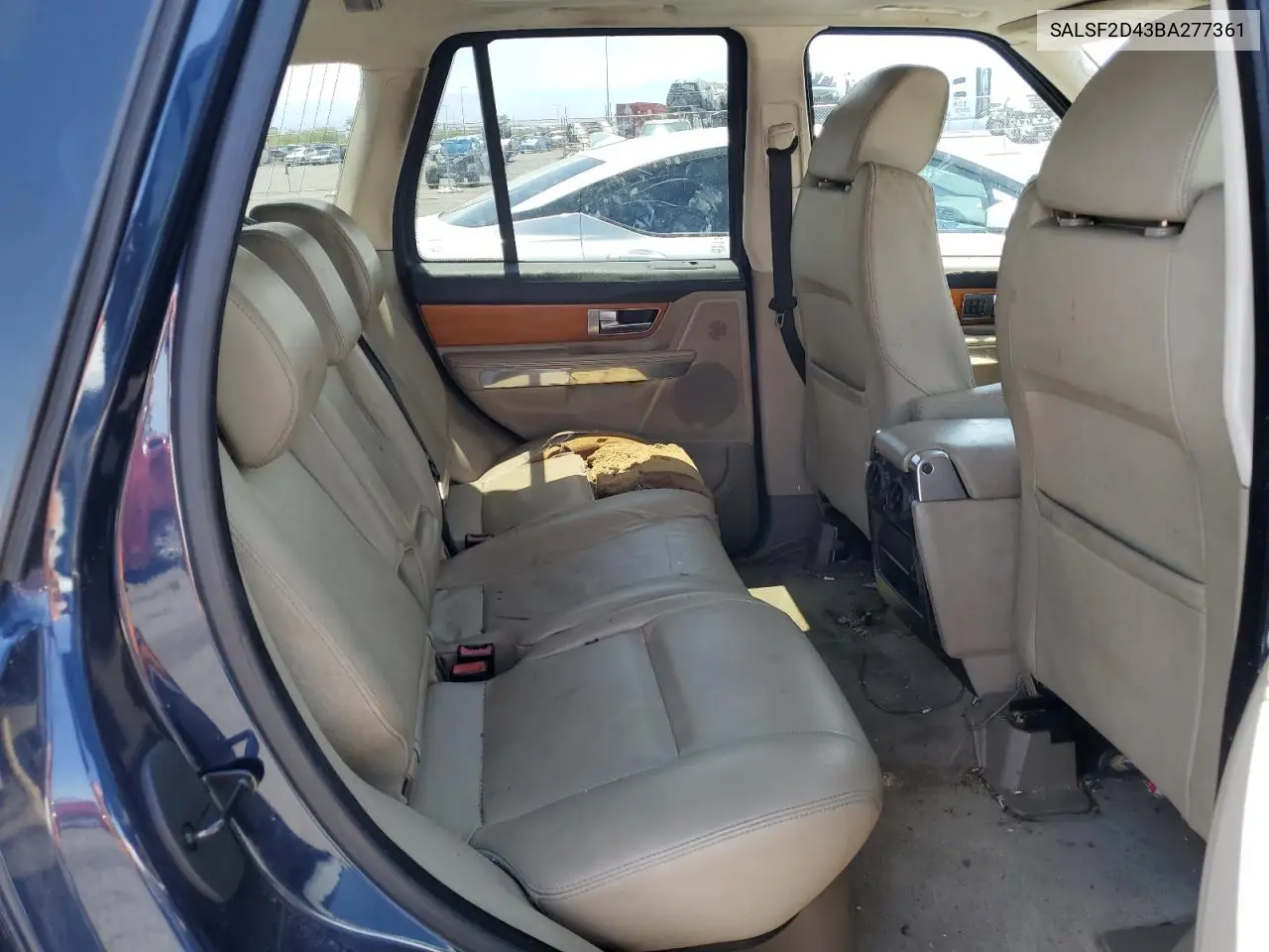 2011 Land Rover Range Rover Sport Hse VIN: SALSF2D43BA277361 Lot: 59402525