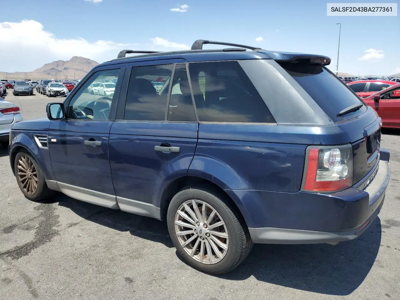 2011 Land Rover Range Rover Sport Hse VIN: SALSF2D43BA277361 Lot: 59402525