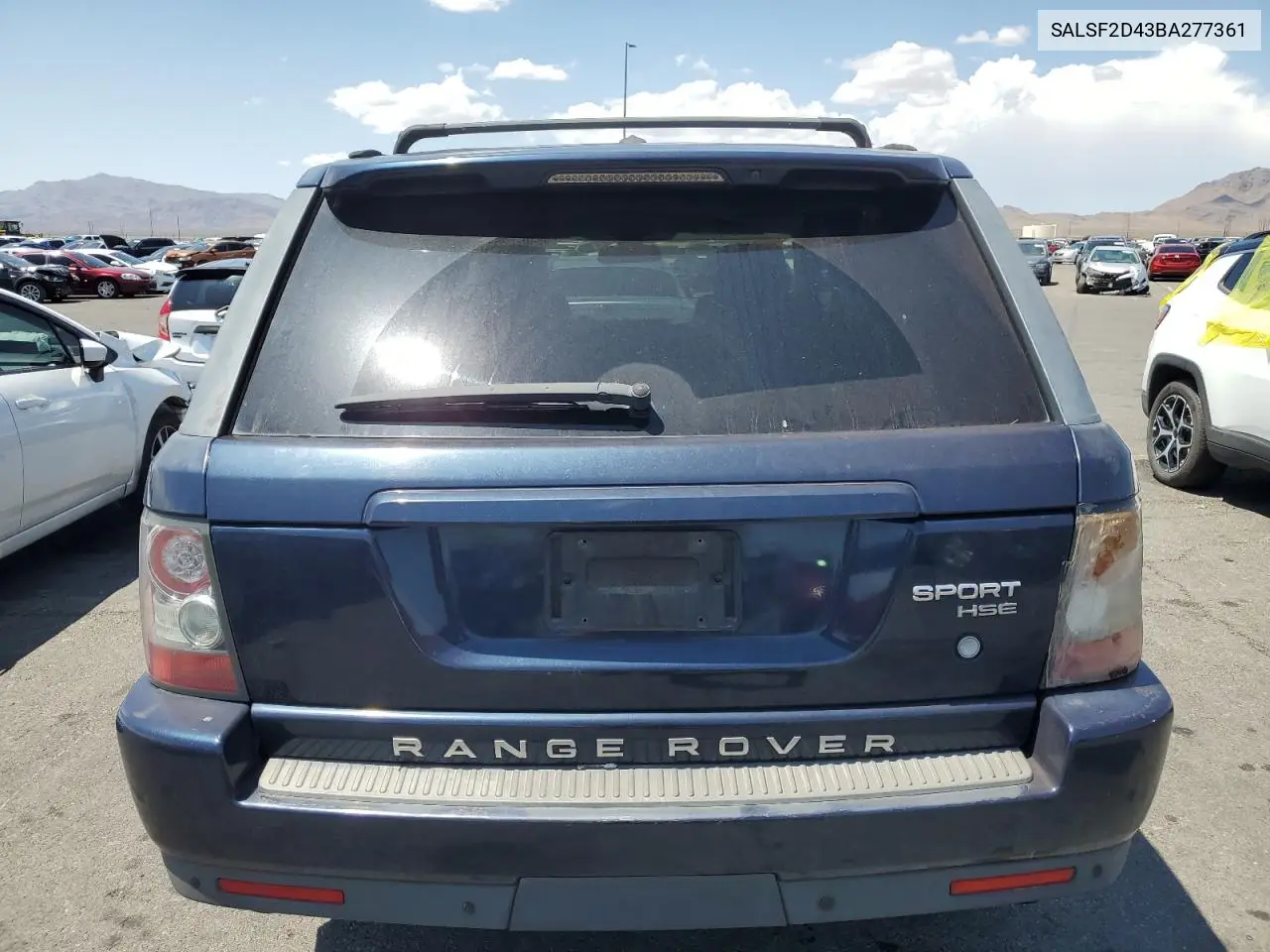 2011 Land Rover Range Rover Sport Hse VIN: SALSF2D43BA277361 Lot: 59402525