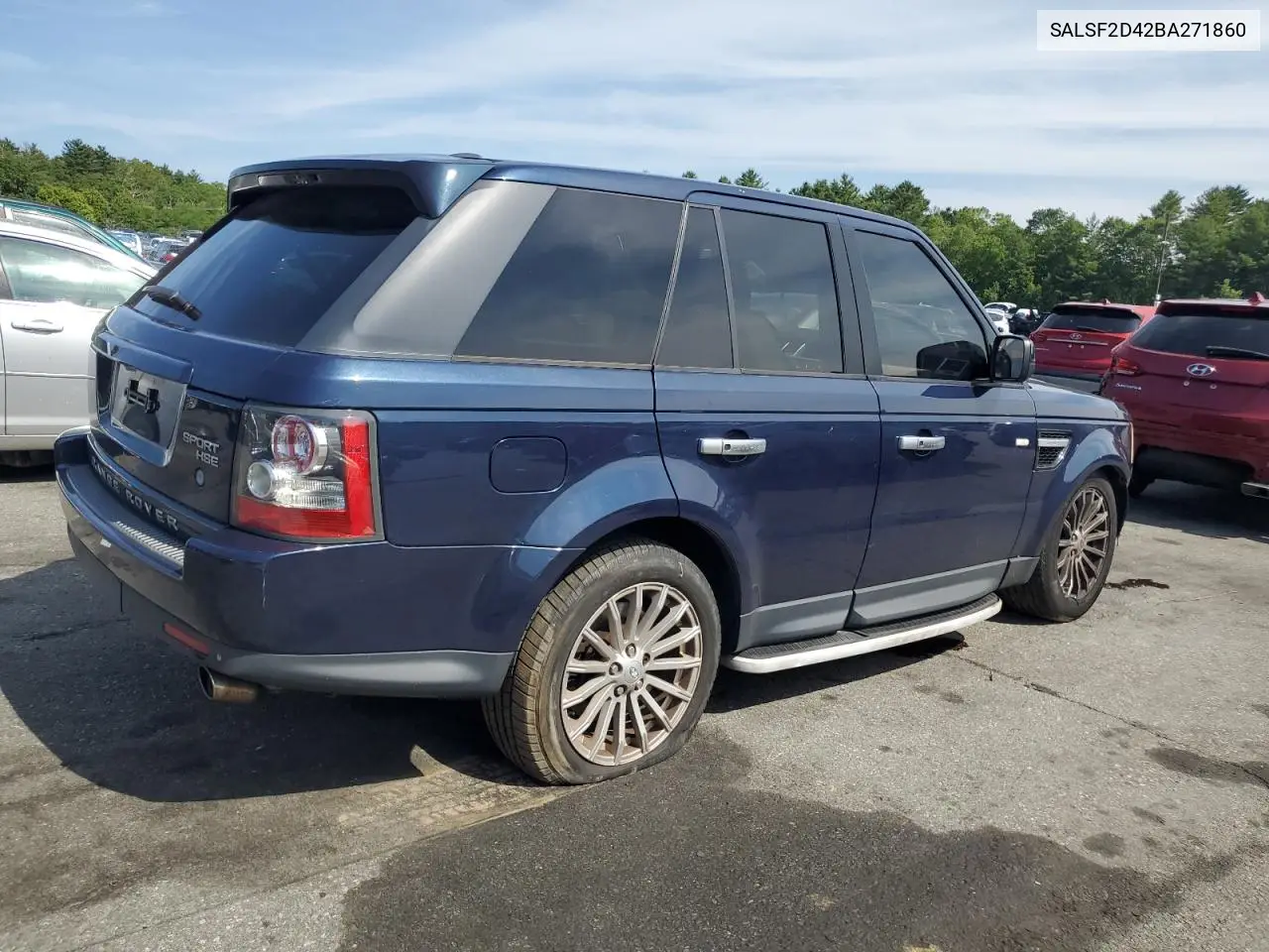 2011 Land Rover Range Rover Sport Hse VIN: SALSF2D42BA271860 Lot: 60114885