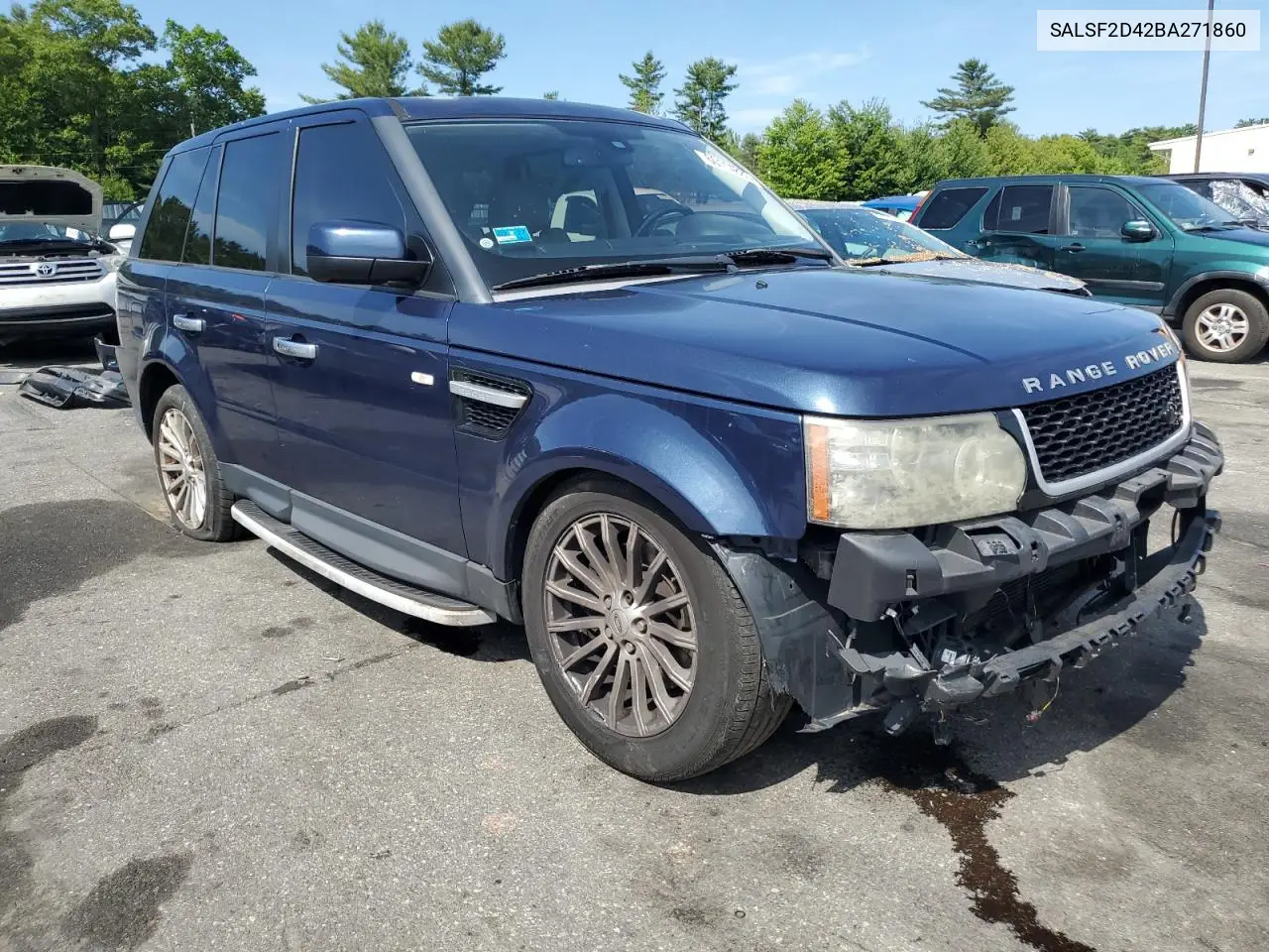 2011 Land Rover Range Rover Sport Hse VIN: SALSF2D42BA271860 Lot: 60114885
