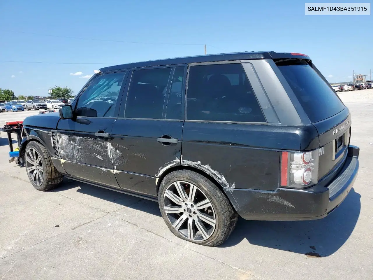 2011 Land Rover Range Rover Hse Luxury VIN: SALMF1D43BA351915 Lot: 60381335