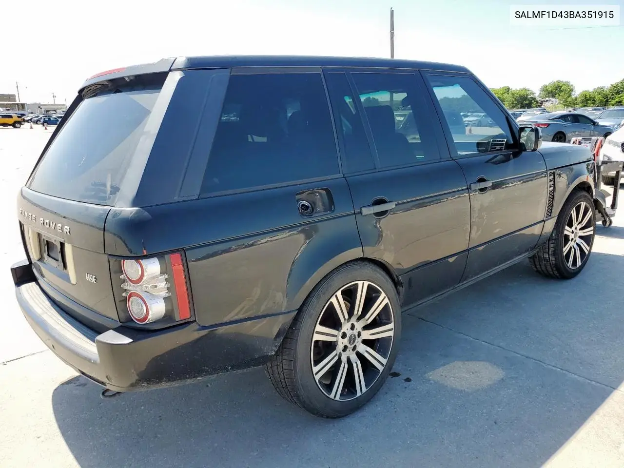 2011 Land Rover Range Rover Hse Luxury VIN: SALMF1D43BA351915 Lot: 60381335