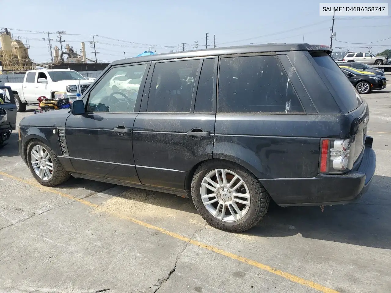 2011 Land Rover Range Rover Hse VIN: SALME1D46BA358747 Lot: 60562035