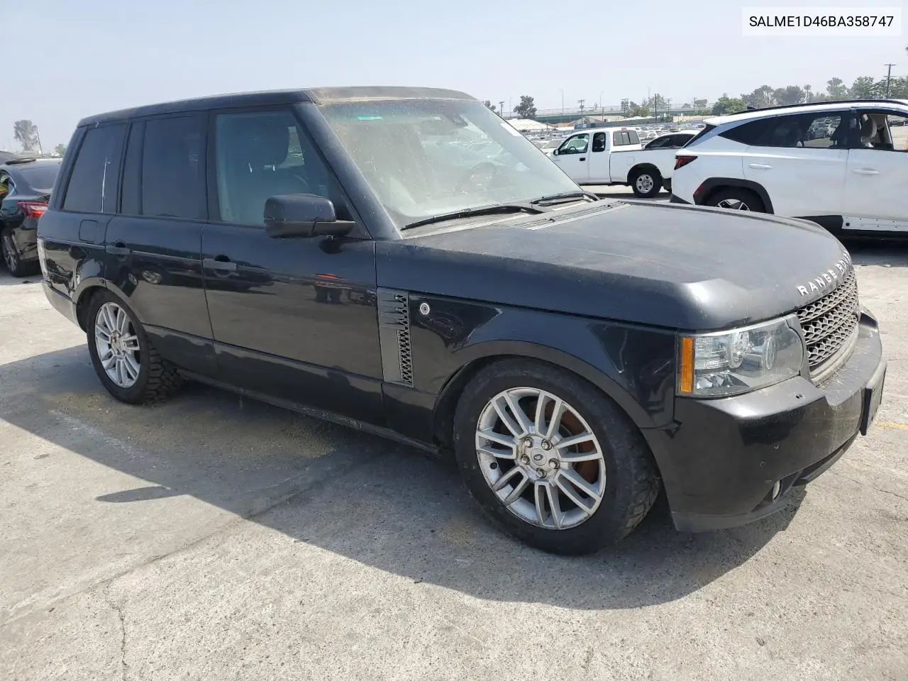 2011 Land Rover Range Rover Hse VIN: SALME1D46BA358747 Lot: 60562035