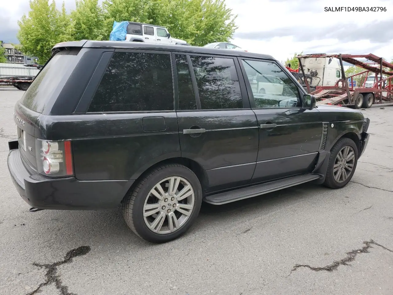 2011 Land Rover Range Rover Hse Luxury VIN: SALMF1D49BA342796 Lot: 60671625