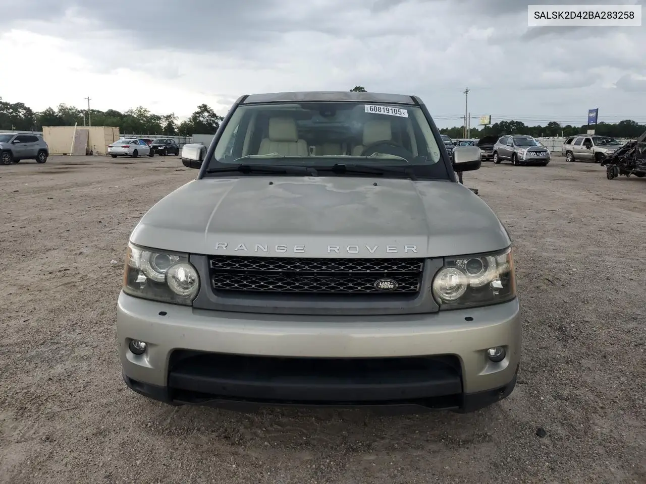 2011 Land Rover Range Rover Sport Lux VIN: SALSK2D42BA283258 Lot: 60819105