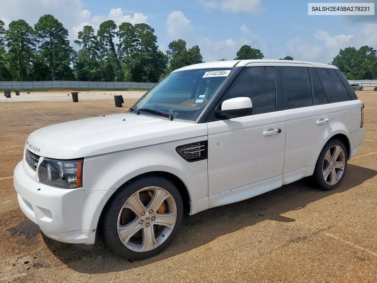 2011 Land Rover Range Rover Sport Sc VIN: SALSH2E45BA278231 Lot: 61442385