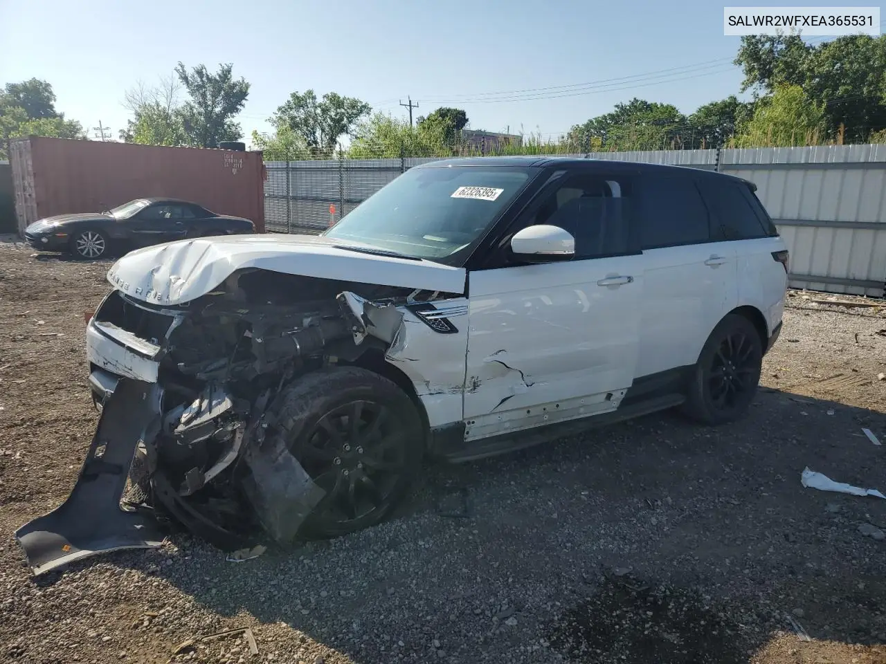 2014 Land Rover Range Rover Sport Hse VIN: SALWR2WFXEA365531 Lot: 62326395