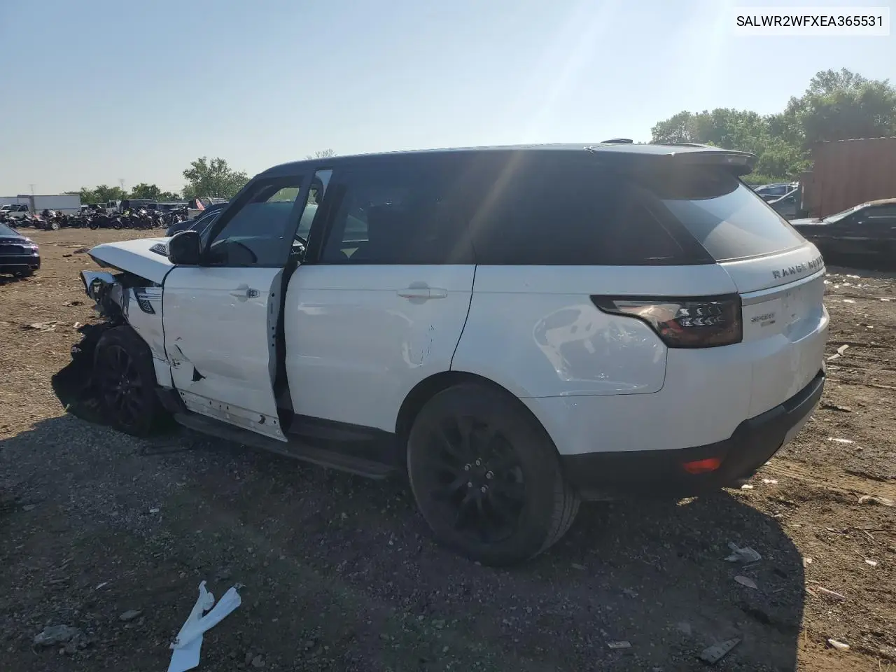 2014 Land Rover Range Rover Sport Hse VIN: SALWR2WFXEA365531 Lot: 62326395