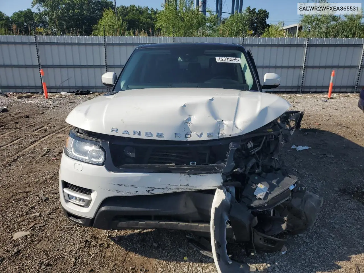 2014 Land Rover Range Rover Sport Hse VIN: SALWR2WFXEA365531 Lot: 62326395