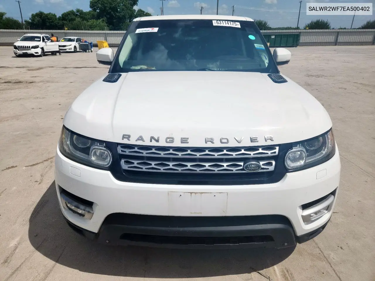 2014 Land Rover Range Rover Sport Hse VIN: SALWR2WF7EA500402 Lot: 63114175