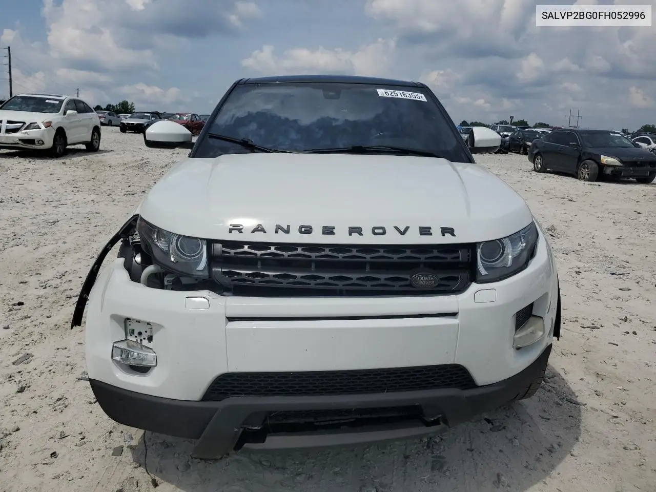2015 Land Rover Range Rover Evoque Pure Plus VIN: SALVP2BG0FH052996 Lot: 62518355