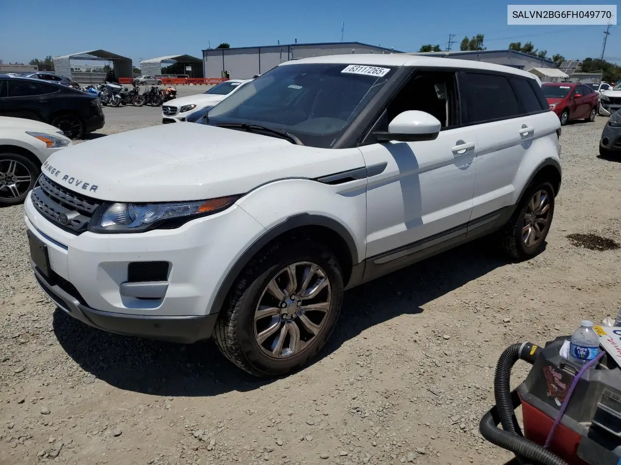 2015 Land Rover Range Rover Evoque Pure VIN: SALVN2BG6FH049770 Lot: 63117265