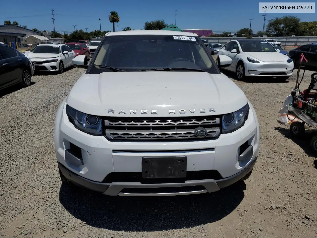 2015 Land Rover Range Rover Evoque Pure VIN: SALVN2BG6FH049770 Lot: 63117265