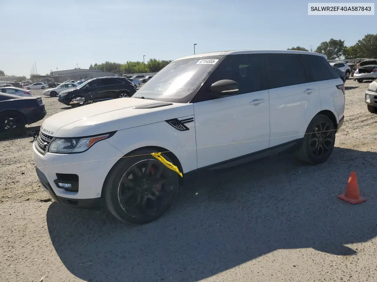 2016 Land Rover Range Rover Sport Sc VIN: SALWR2EF4GA587843 Lot: 62154555