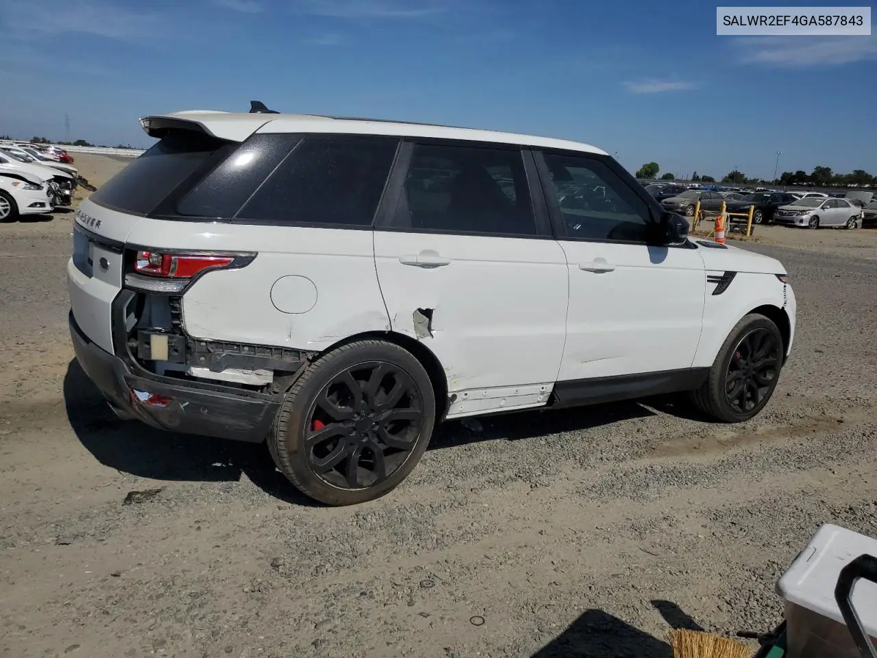 2016 Land Rover Range Rover Sport Sc VIN: SALWR2EF4GA587843 Lot: 62154555