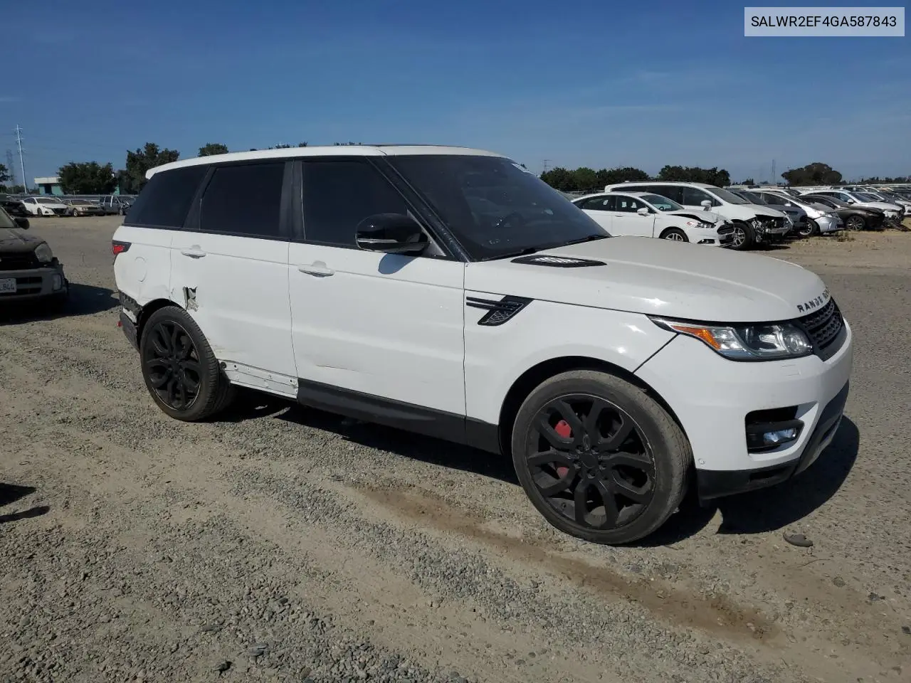 2016 Land Rover Range Rover Sport Sc VIN: SALWR2EF4GA587843 Lot: 62154555