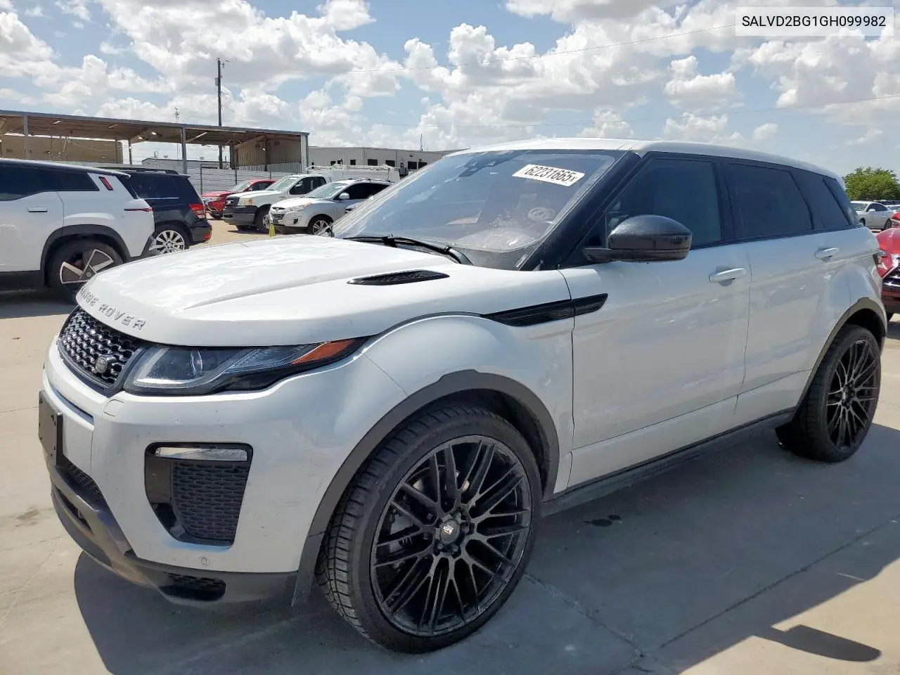 2016 Land Rover Range Rover Evoque Hse Dynamic VIN: SALVD2BG1GH099982 Lot: 62231665
