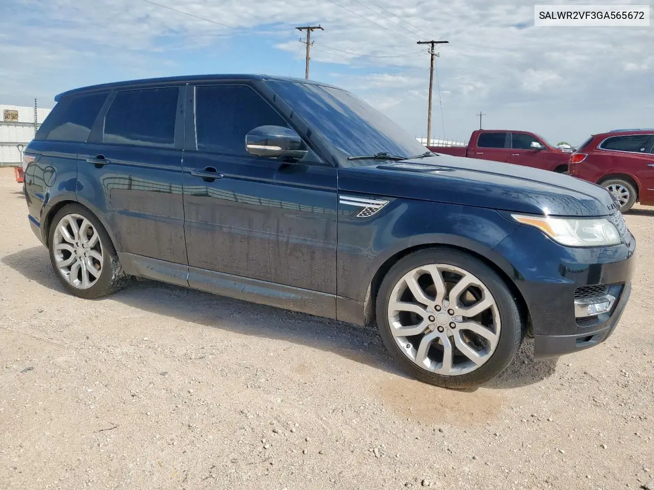 2016 Land Rover Range Rover Sport Hse VIN: SALWR2VF3GA565672 Lot: 62239155