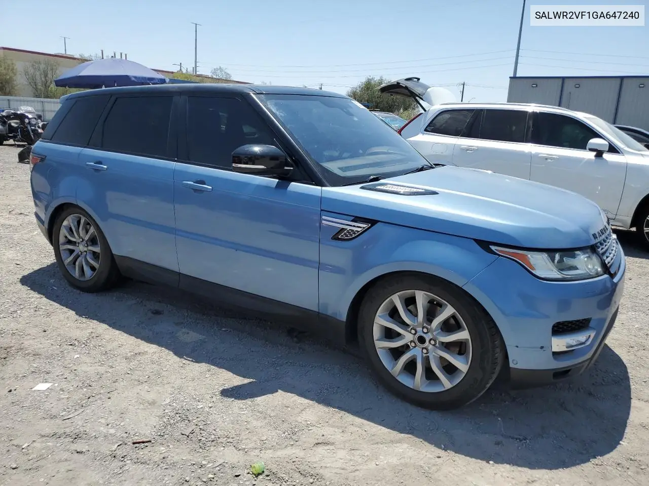 2016 Land Rover Range Rover Sport Hse VIN: SALWR2VF1GA647240 Lot: 62518165