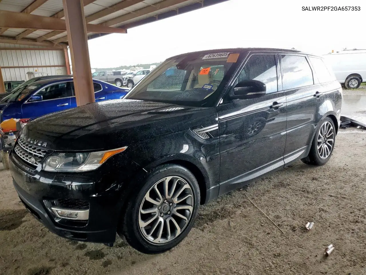 2016 Land Rover Range Rover Sport Hse VIN: SALWR2PF2GA657353 Lot: 62639605