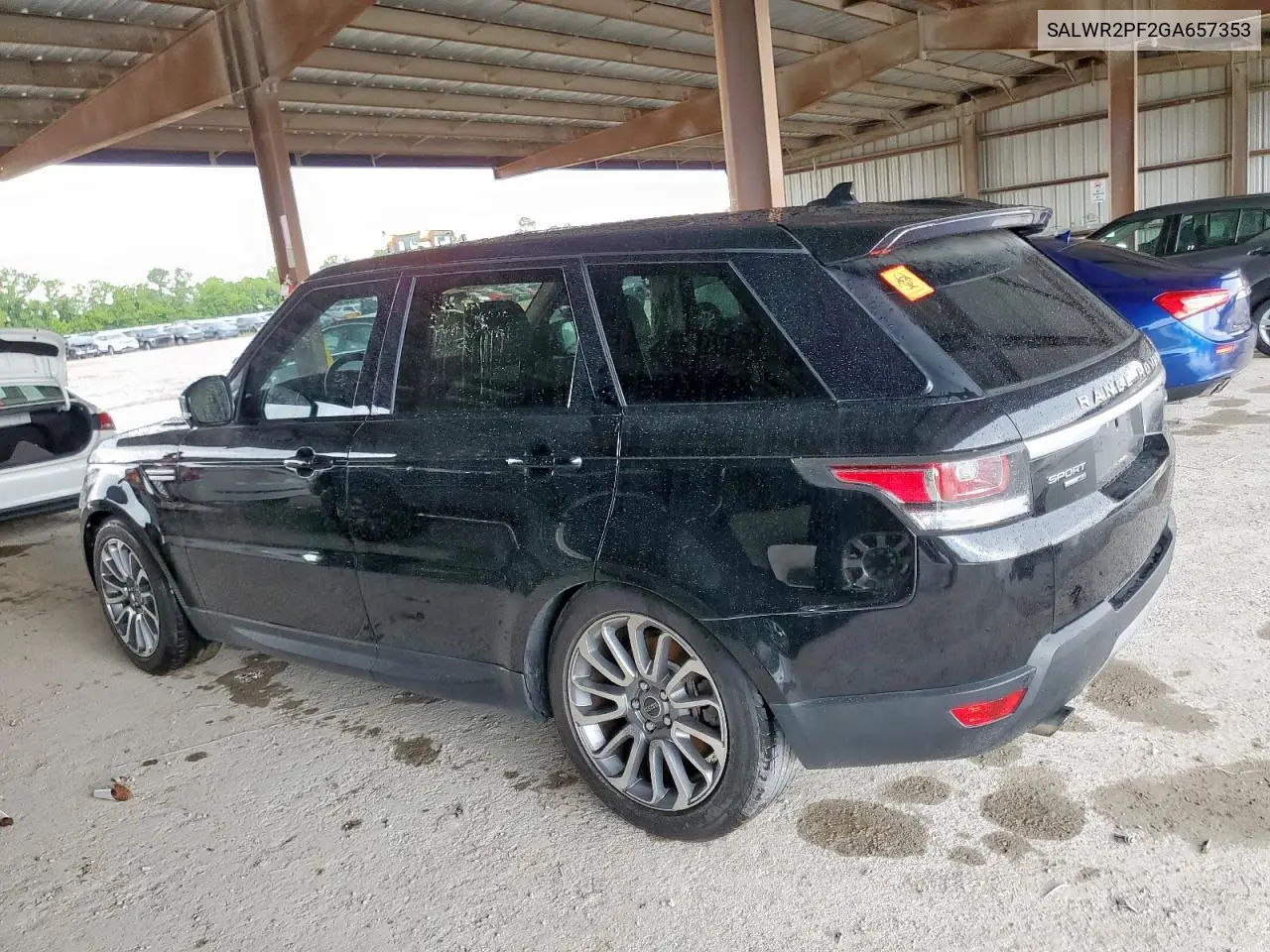 2016 Land Rover Range Rover Sport Hse VIN: SALWR2PF2GA657353 Lot: 62639605