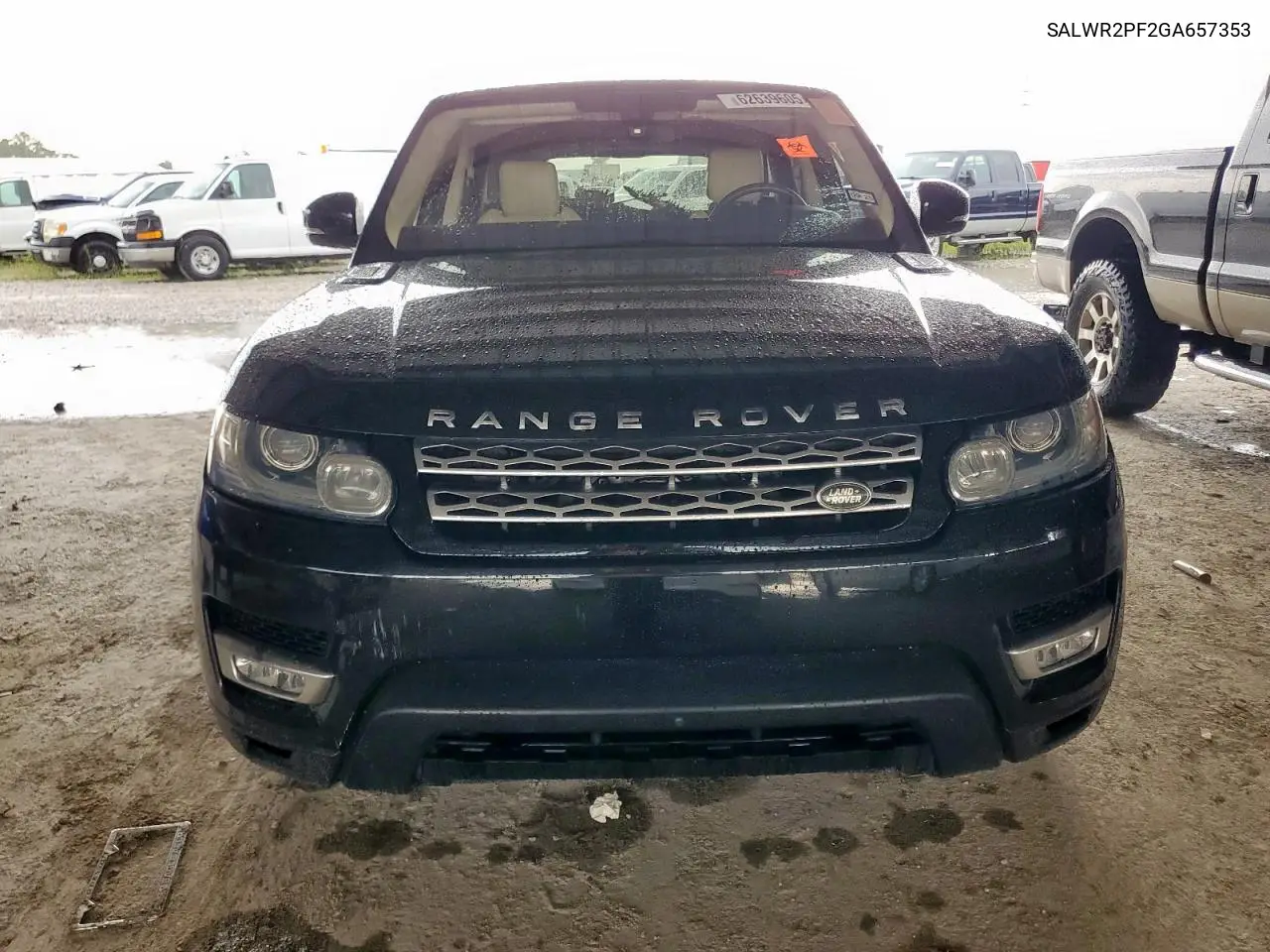 2016 Land Rover Range Rover Sport Hse VIN: SALWR2PF2GA657353 Lot: 62639605