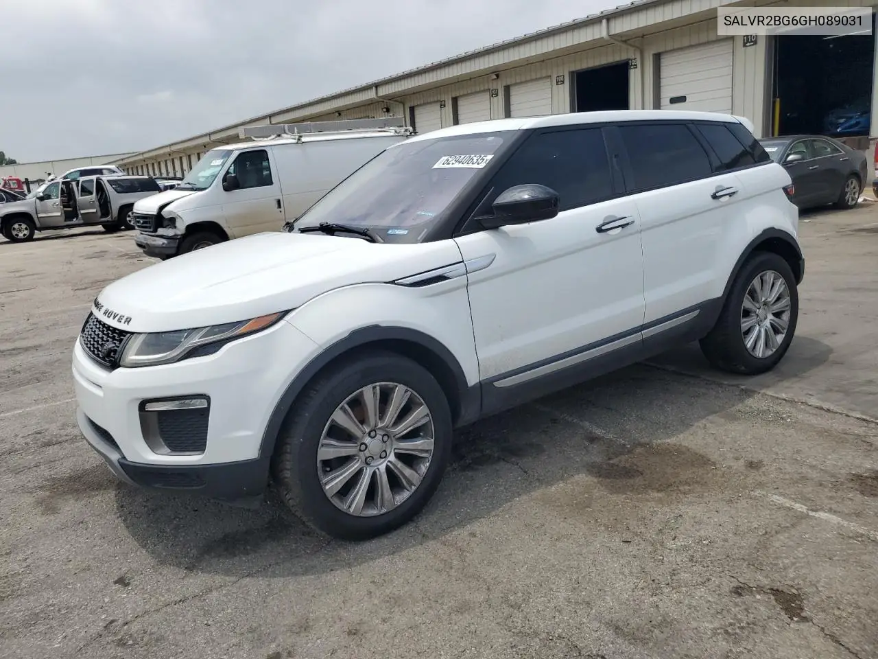 2016 Land Rover Range Rover Evoque Hse VIN: SALVR2BG6GH089031 Lot: 62940635