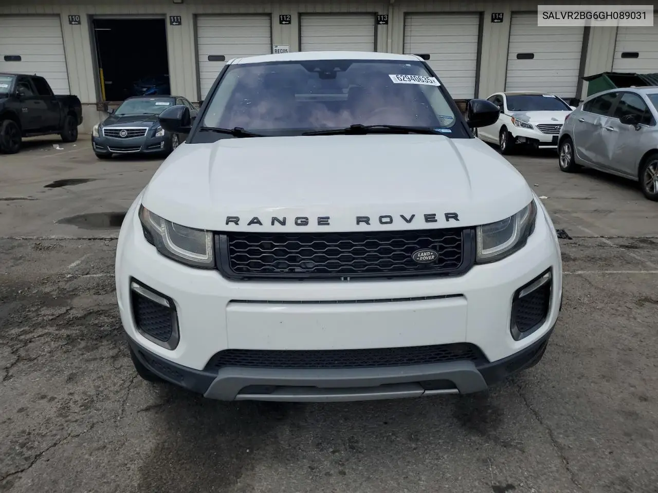 2016 Land Rover Range Rover Evoque Hse VIN: SALVR2BG6GH089031 Lot: 62940635