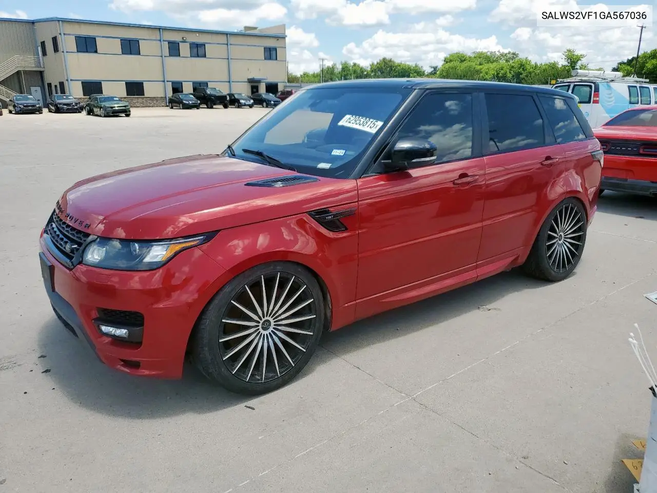 2016 Land Rover Range Rover Sport Hst VIN: SALWS2VF1GA567036 Lot: 62953815